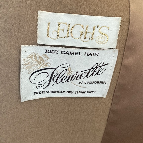 VTG camel hair long coat La Fleurette for Leigh’s dept store excellent cond’n - Picture 11 of 13